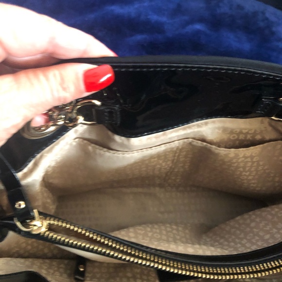 Kate Spade New York Gold Coast Maryane -Black Microfiber - Patent Handles/Trim - Picture 10 of 13